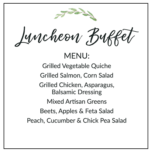 Luncheon Menu