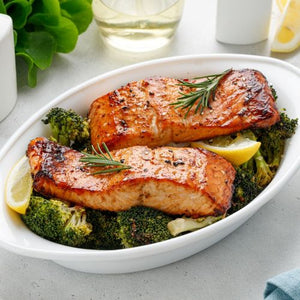 Lemon Chicken OR Baked Salmon
