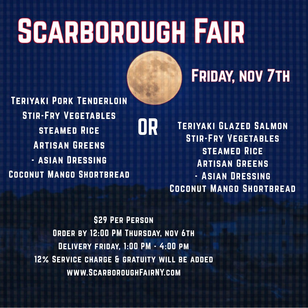 Teriyaki Pork Tenderloin OR Teriyaki Glazed Salmon