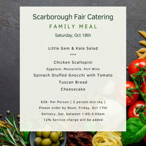 Chicken Scallopini Family Meal