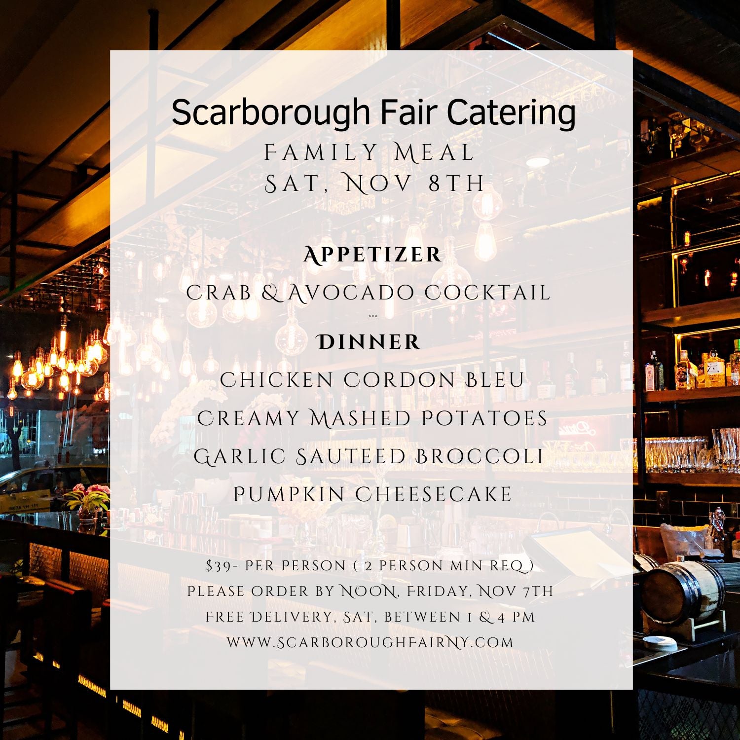 Chicken Cordon Bleu Family Meal