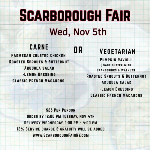 Parmesan Crusted Chicken OR Pumpkin Ravioli