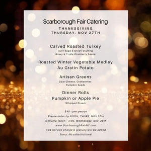 Scarborough Fair Thanksgiving Dinner 2025
