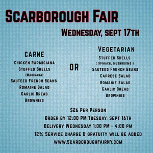 Scarborough Fair Family Meal Menu 091725